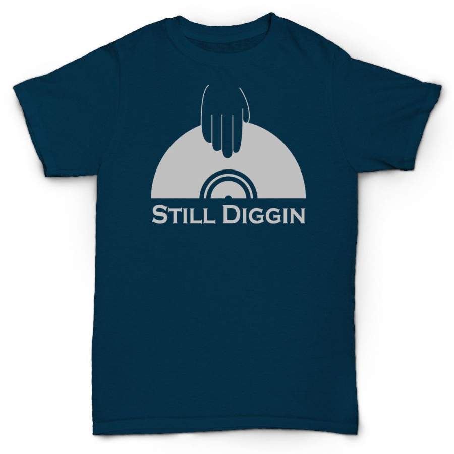 DIGGIN’ IN THE CRATES T-SHIRT VINYL RECORD VINTAGE RARE