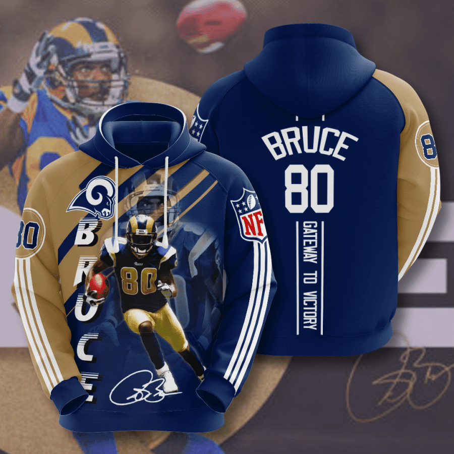 Los Angeles Rams Isaac Bruce 40 Unisex 3D Hoodie Gift For Fans