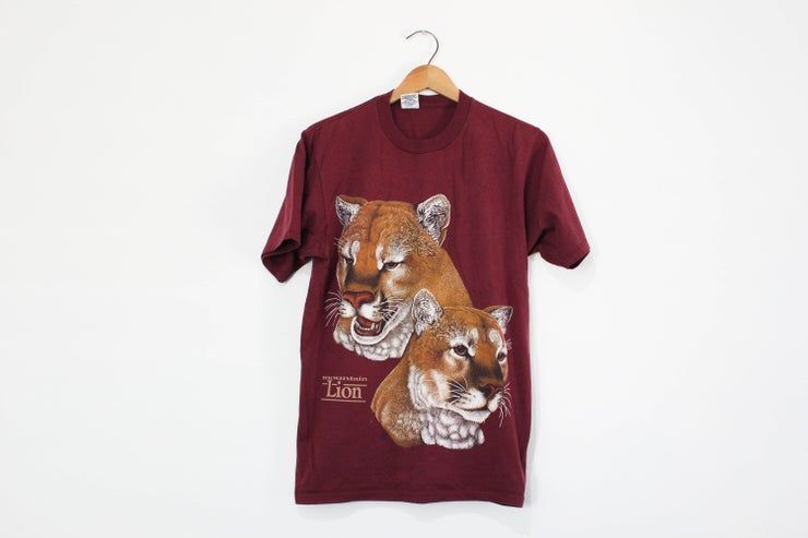 Vintage Mountain Lion Cat Shirt