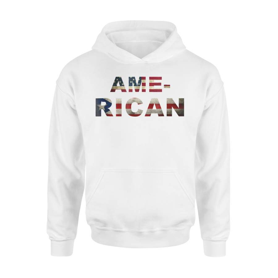 Ame-rican Puerto Rican Flag Premium Hoodie