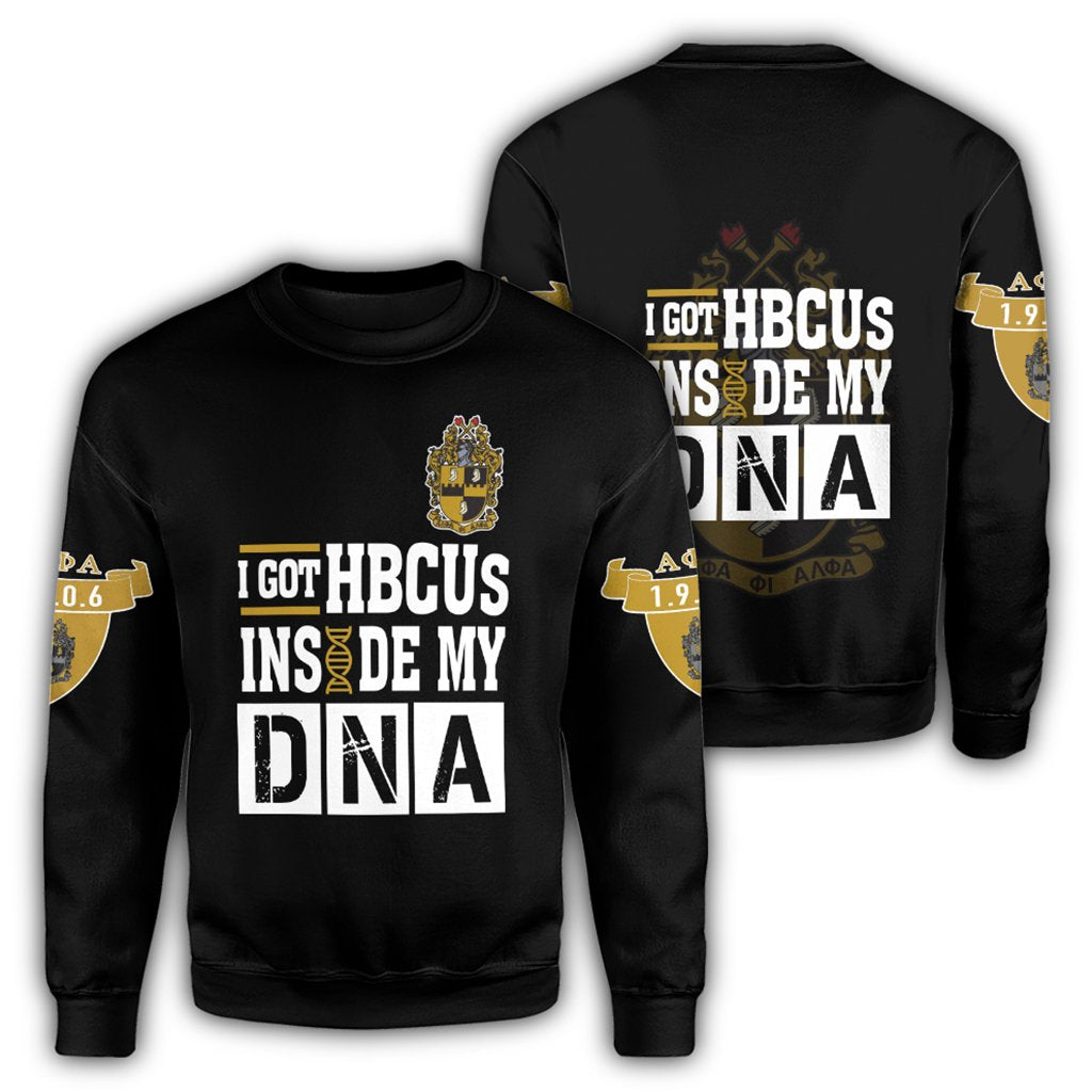 Greek Life Sweatshirt – Alpha Phi Alpha Hbcu Dna Sweatshirt J09