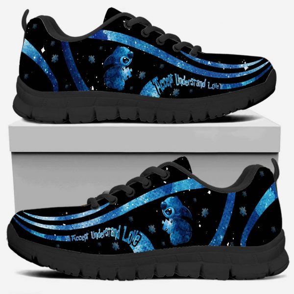 Autism Awareness Shoes Men/Women Running Sneaker Stitch Sneaker Gift For Stitch Fans Autism Awareness Gift Ht