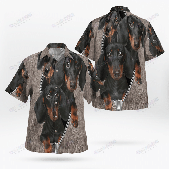 Dachshund Under Pocket Hawaii Shirt Ha38595