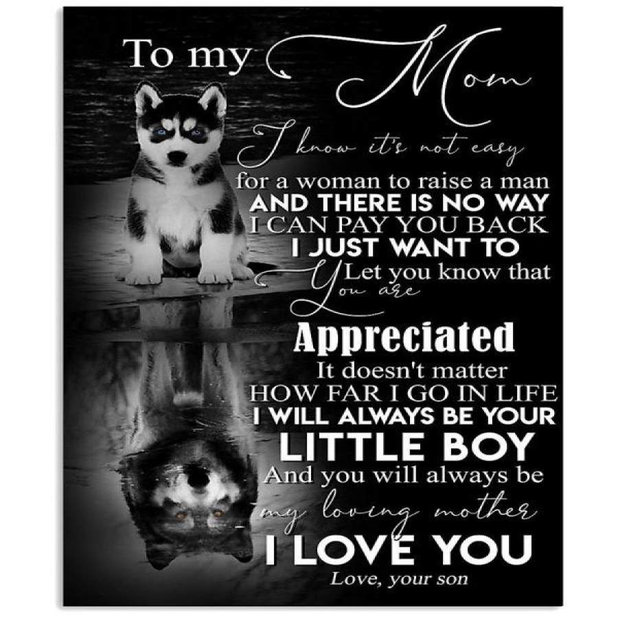 TO MY MOM, I LOVE YOU Vertical Poster