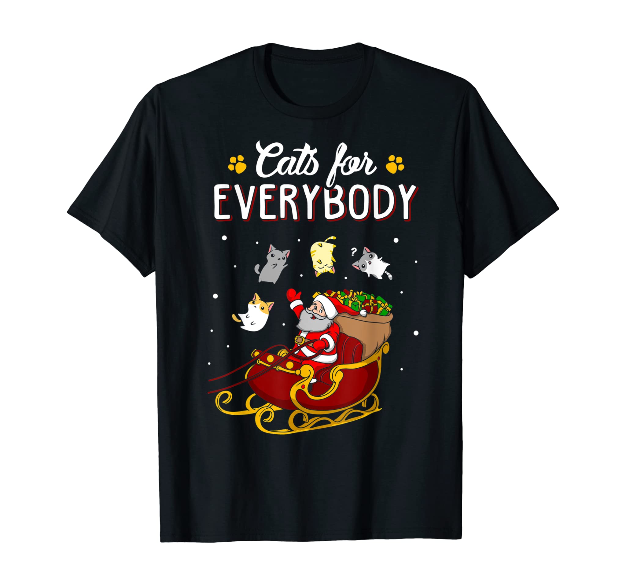 Cats For Everybody Christmas Cute Cat Lover T-shirt