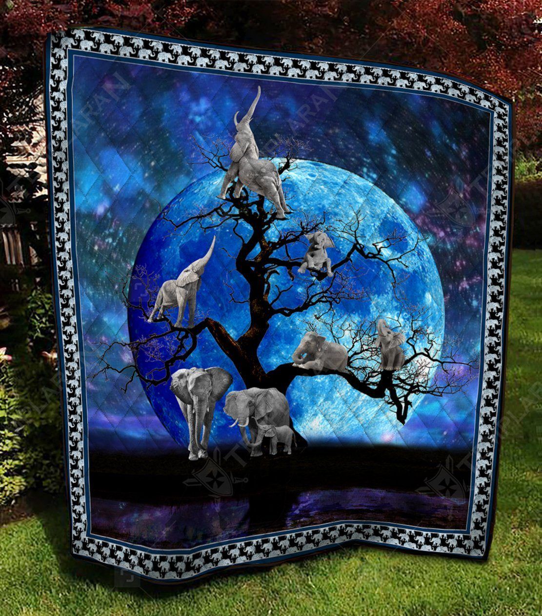 The Tree Of Elephant Quilt Itt