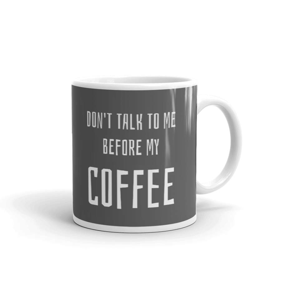 [Moody Rabbit | Don’t Talk to Me Before My Coffee] Mug