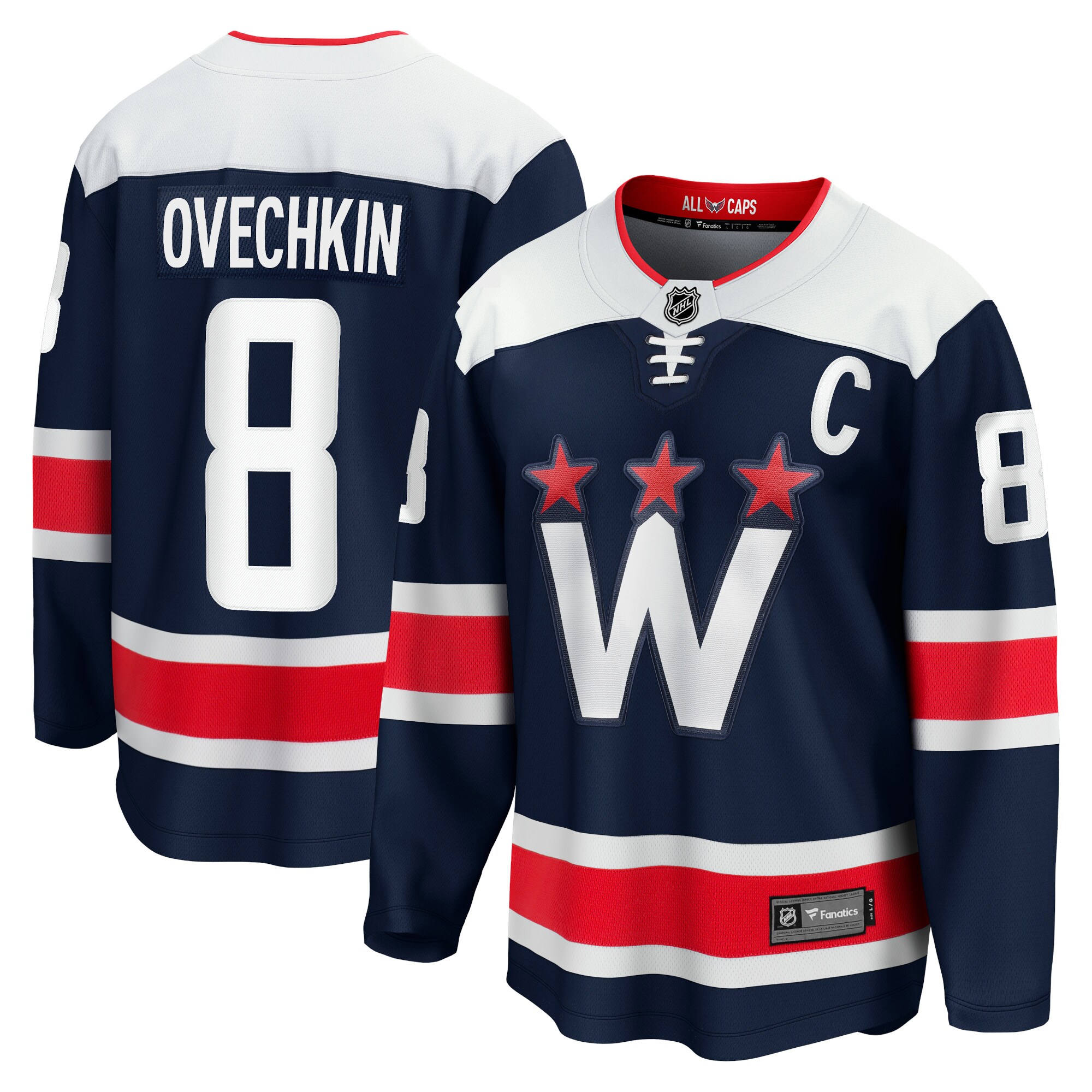 Alexander Ovechkin Washington Capitals Branded Alternate Premier Breakaway Player Jersey – Navy