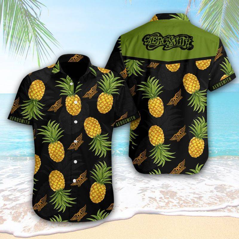 Aerosmith Hawaiian Pineapple Shirt