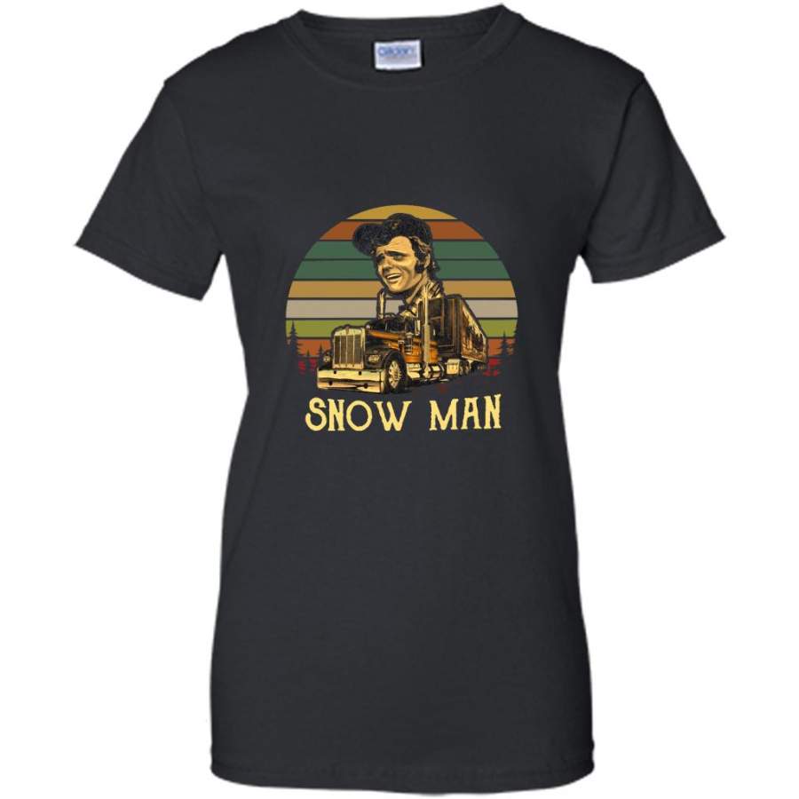 Snow Man Classic Vintage Retro Design – Gildan Women Shirt