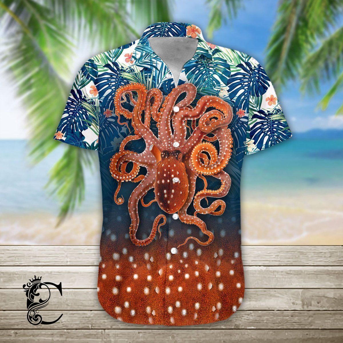 Beach Shirt Get Now Octopus – Hawaiian Shirts – Td176- Chillicothemall