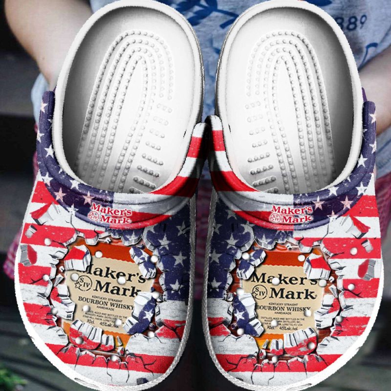 American Flag Makers Mark Rubber clog Shoes Comfy Footwear