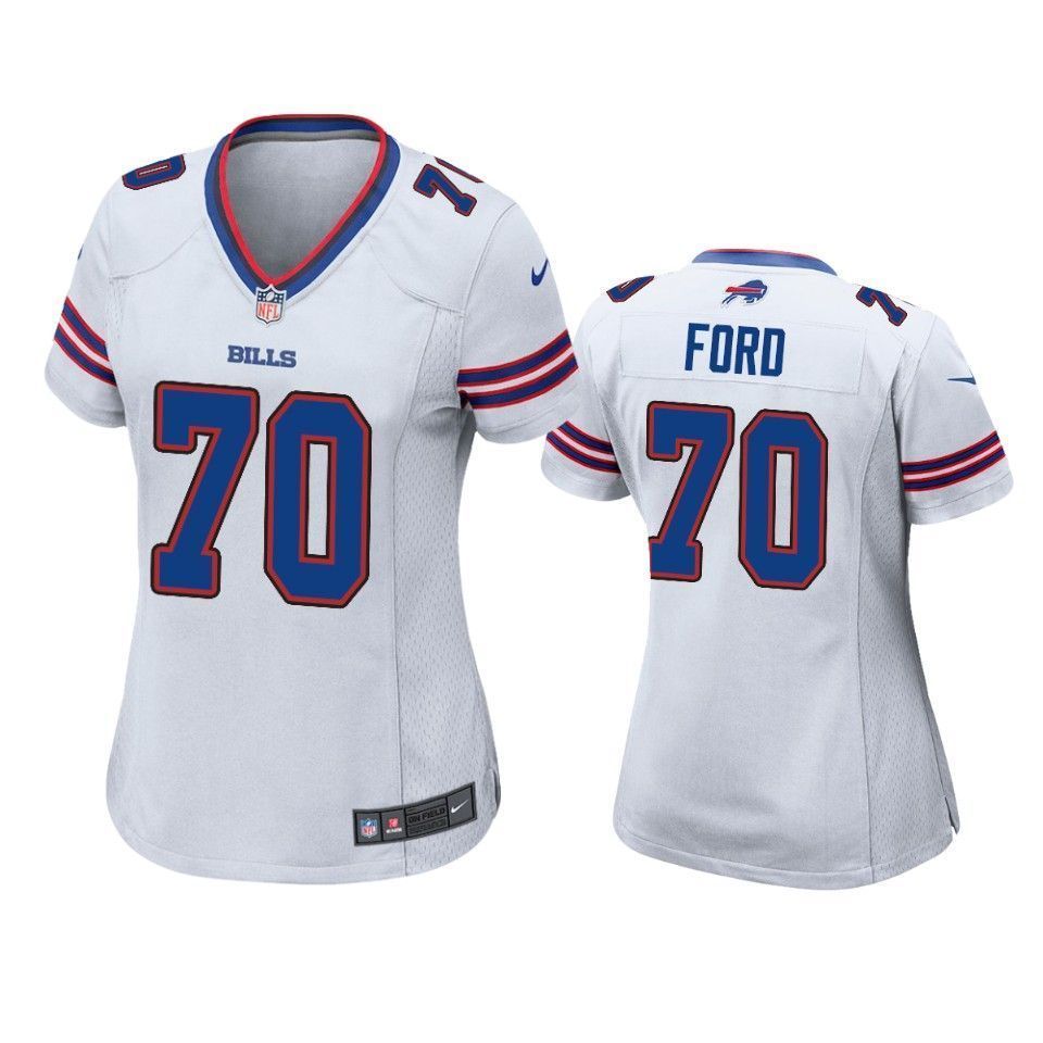 Buffalo Bills Cody Ford 2019 NFL Draft White Game Womens Jersey