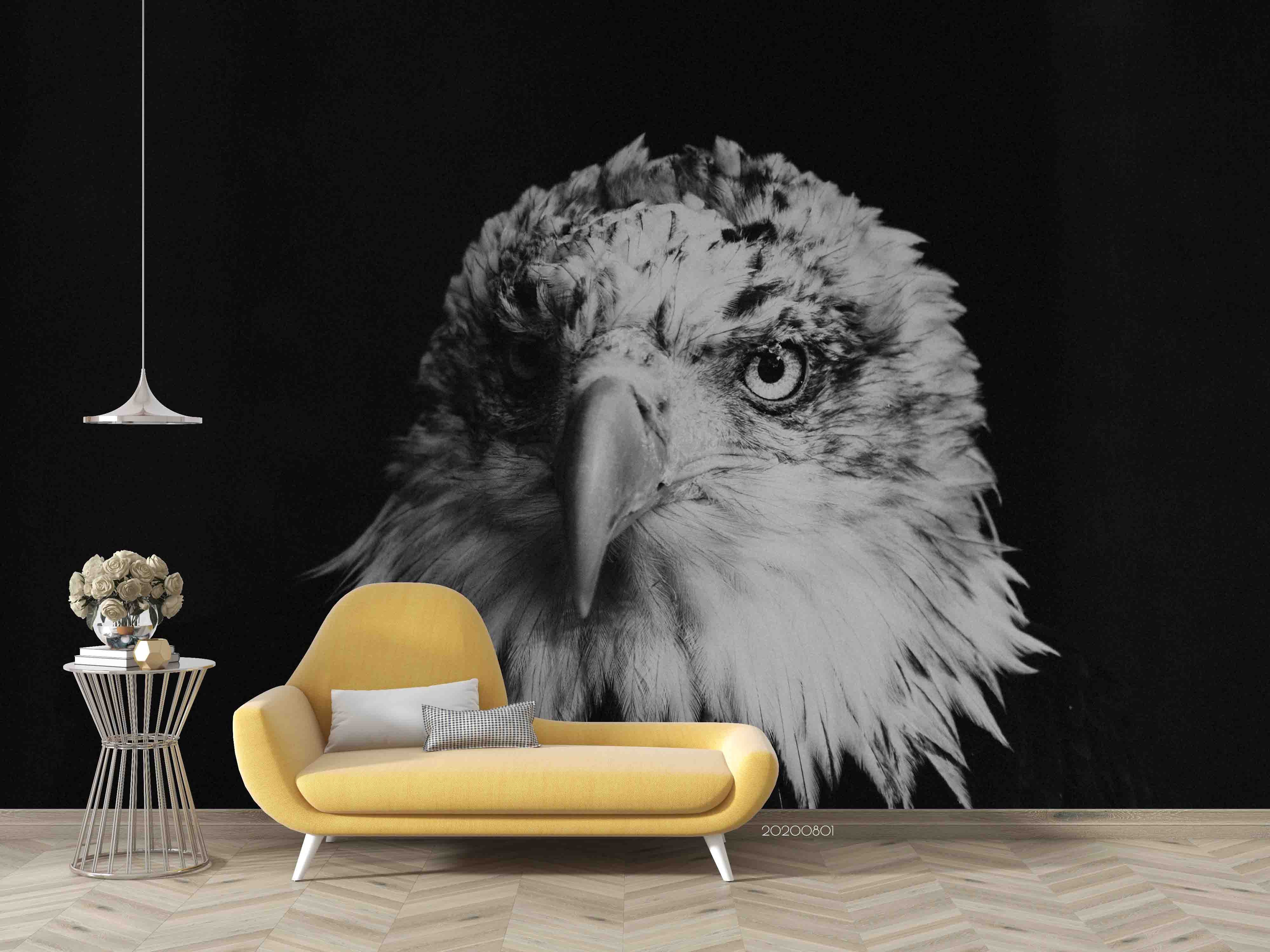 3D Bald Eagle Animal Wall Mural Wallpaper Lxl 895