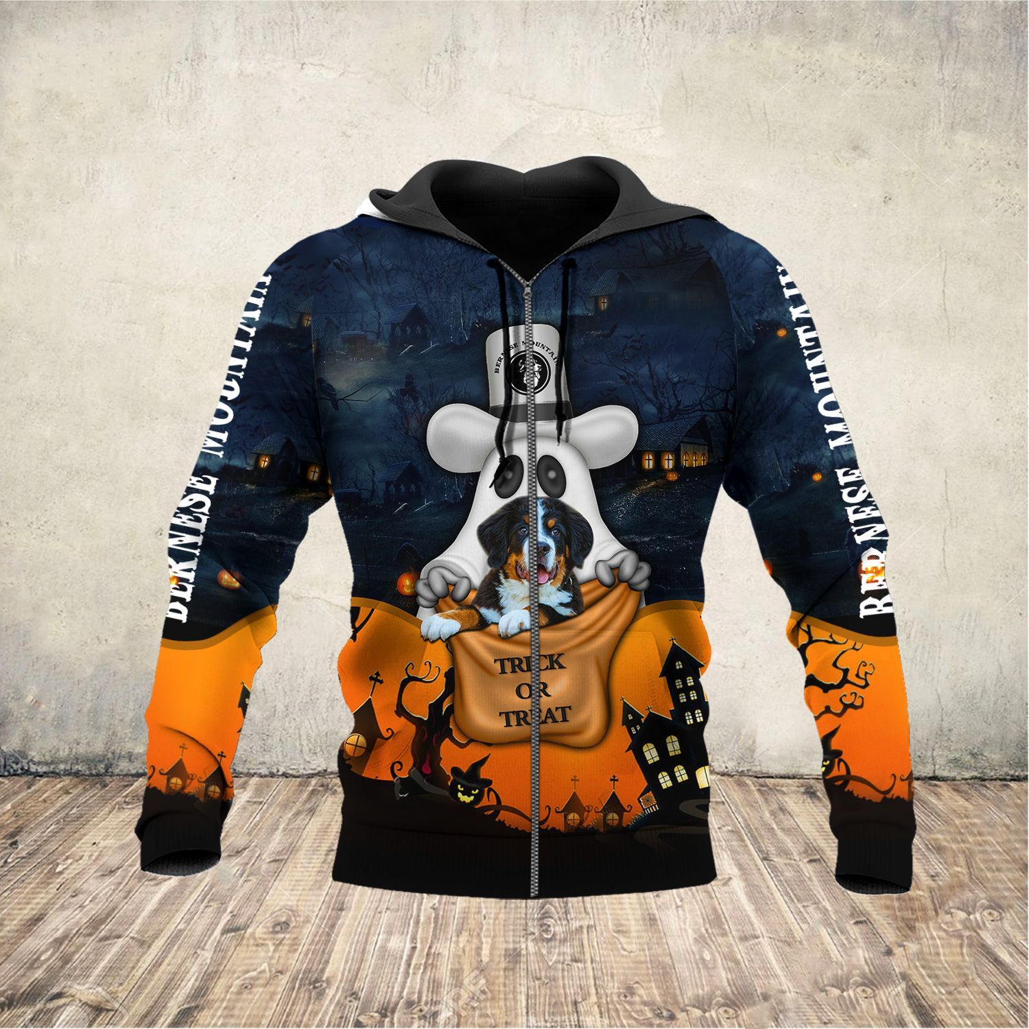 BERNESE MOUNTAIN HALLOWEEN HOODIE QQ NXD122008H03TL