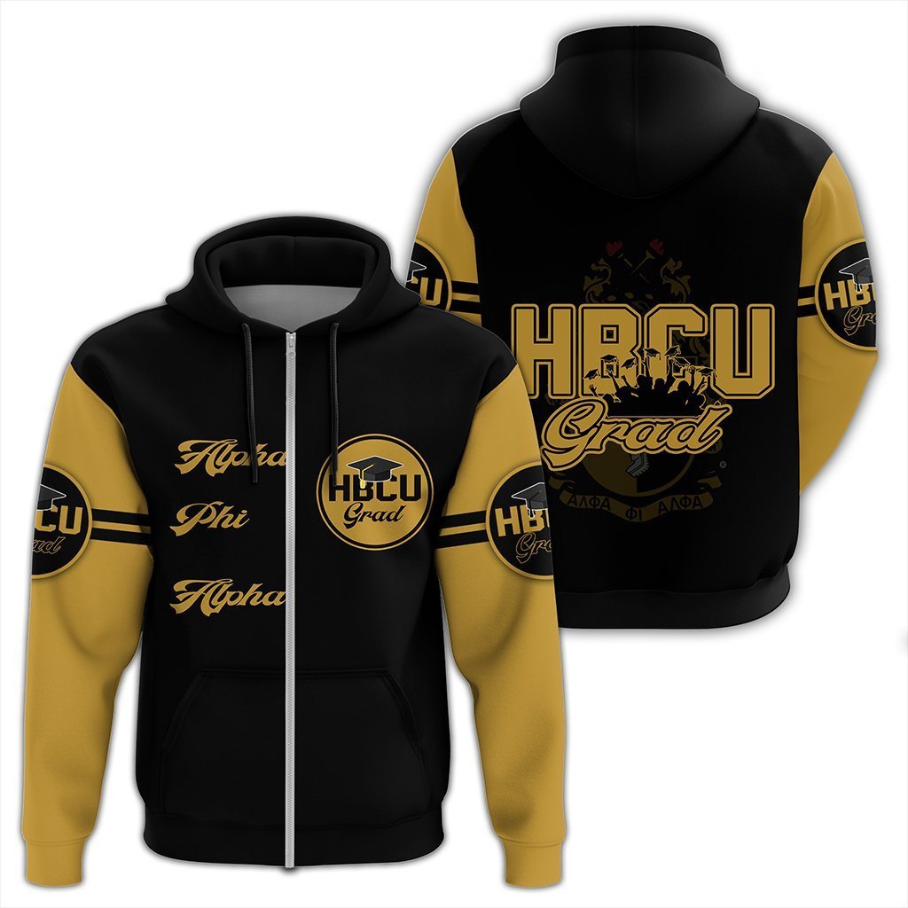 Fraternity Hoodie – Alpha Phi Alpha Hbcu Grad Zip Hoodie