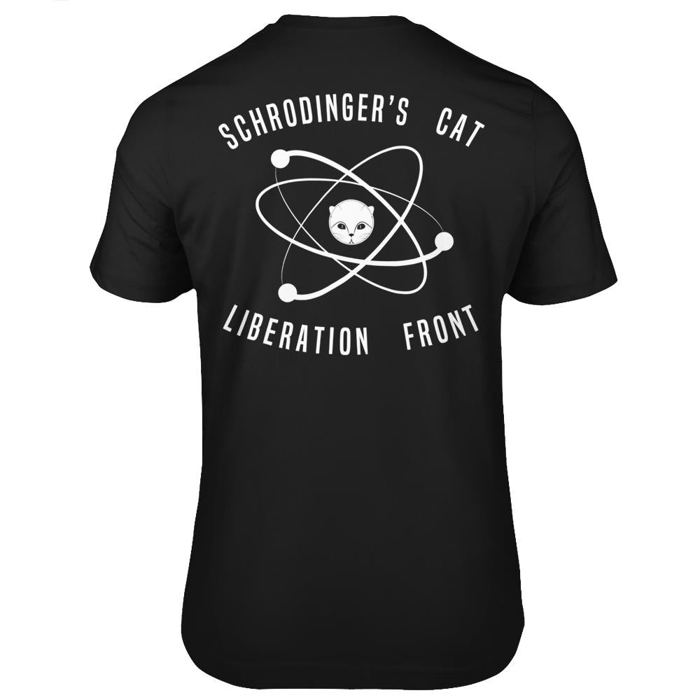 Schrodingers Cat, Atom Kitten Science Tee Apparel T Shirts Print On Back