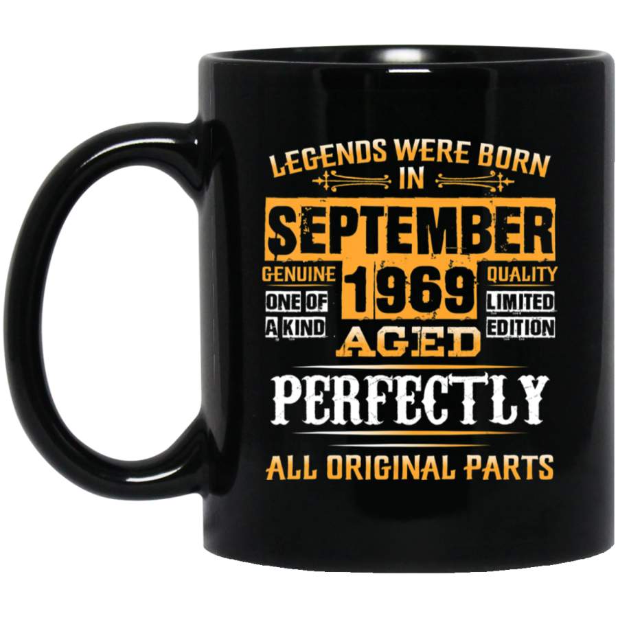 Vintage September 1969 Birthday Gift For 50 Yrs Old D2 Coffee Mug