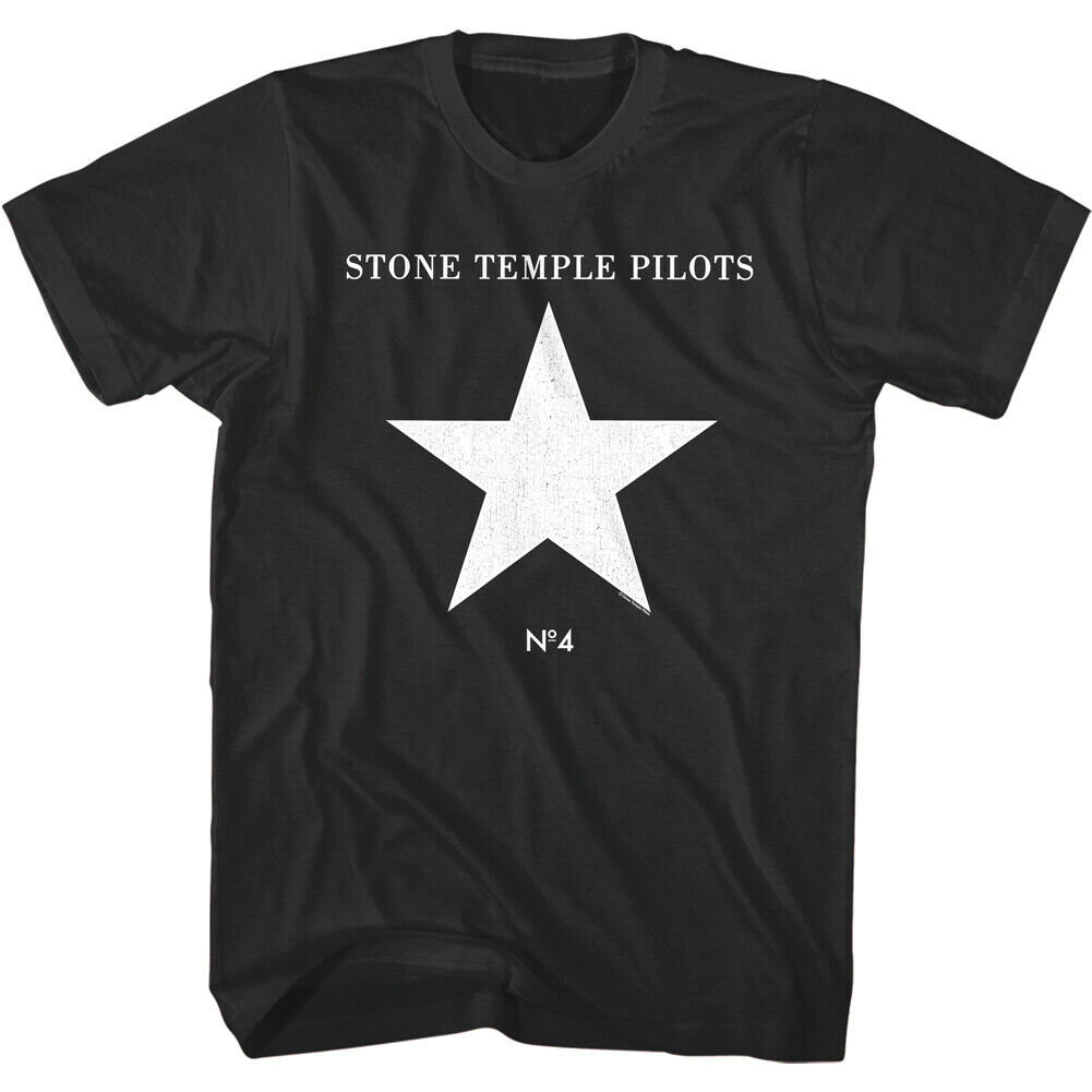 Stone Temple Pilots Men's T Shirt | Star No 4 Album Single Graphic Tee | American Alt Rock Band Concert Tour Merch | Official Merchandise