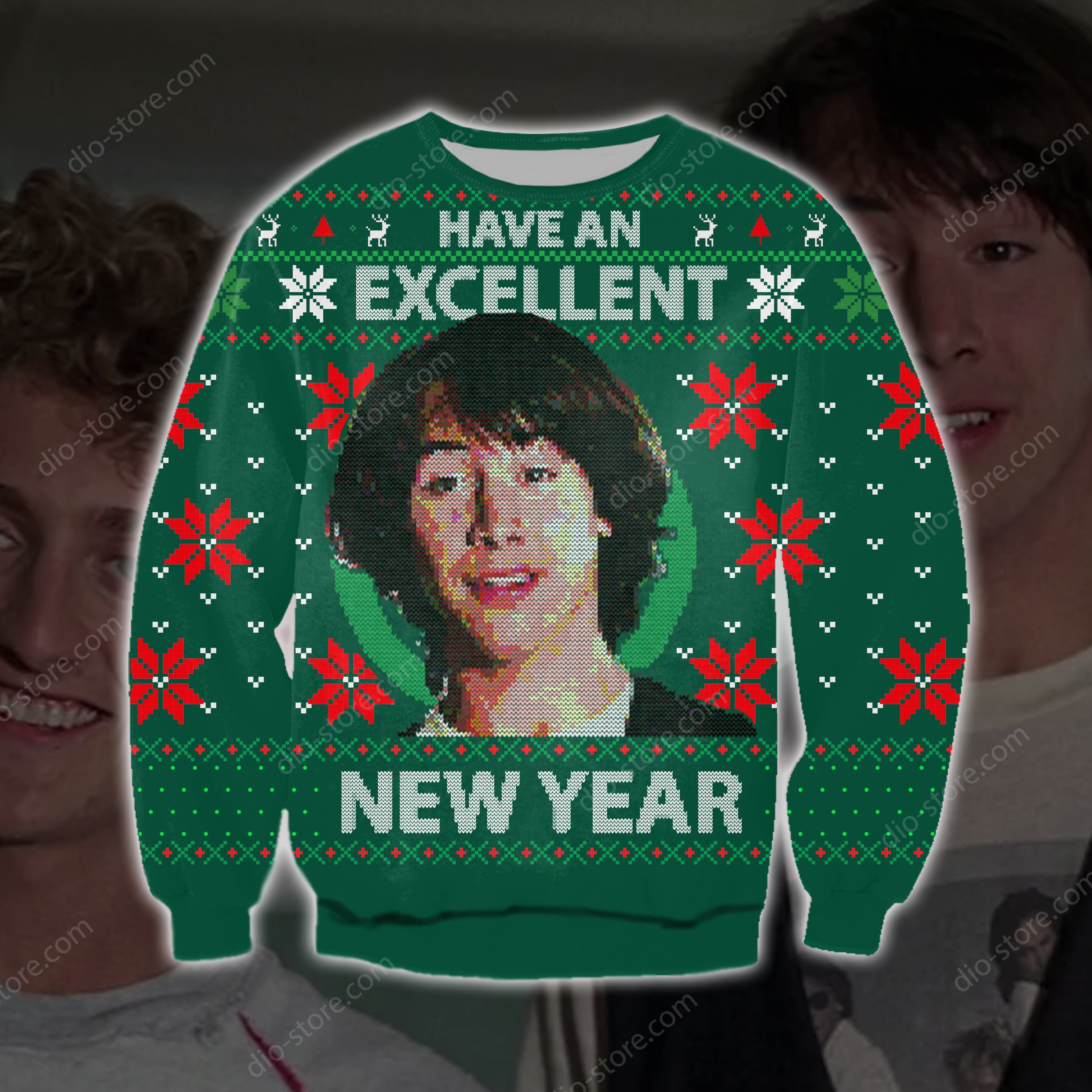 Bill  Teds Excellent Adventure Knitting Pattern 3D Print Ugly Sweater Hoodie All Over Printed Cint10479