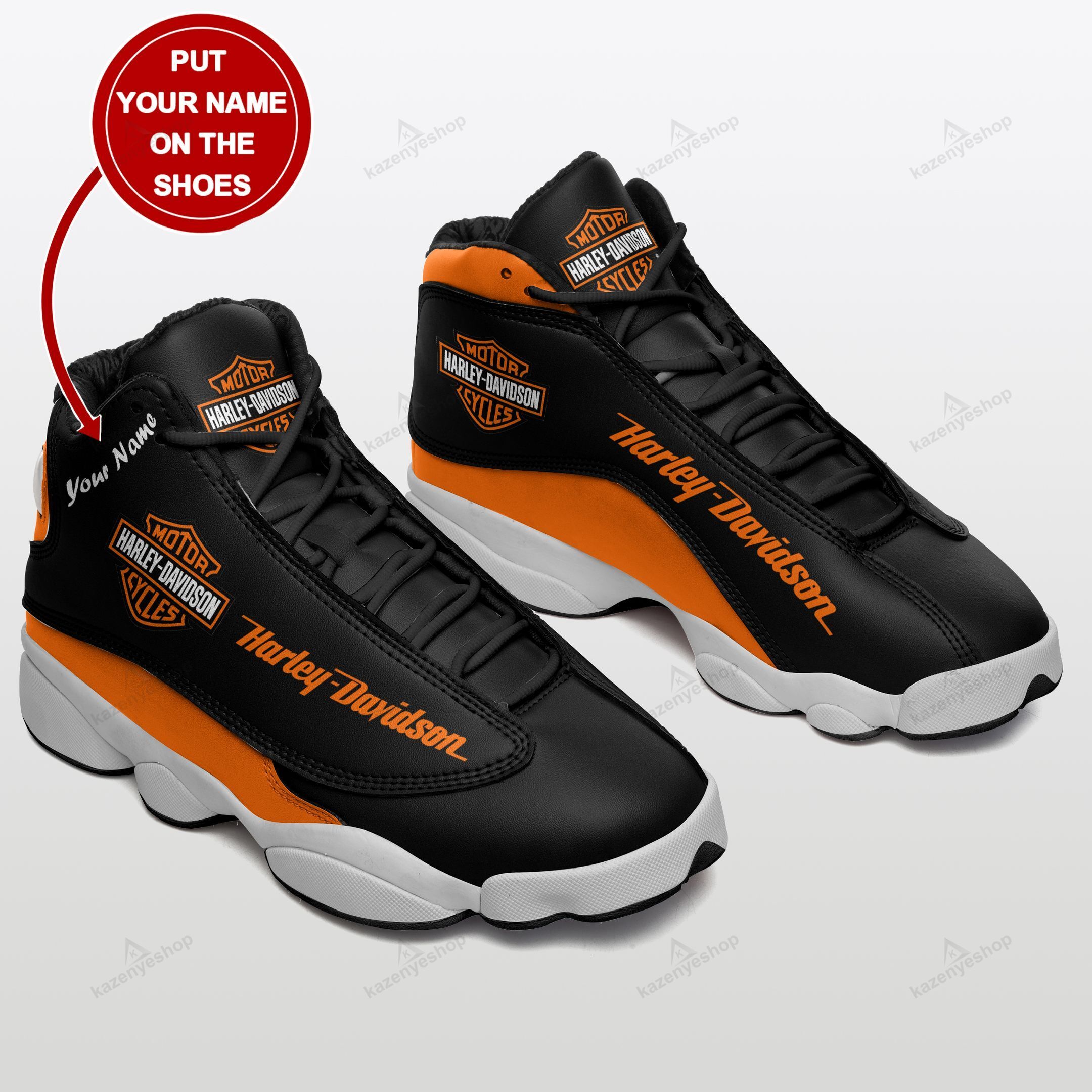 Harley Davidson Personalized Ajd Sneakers 016