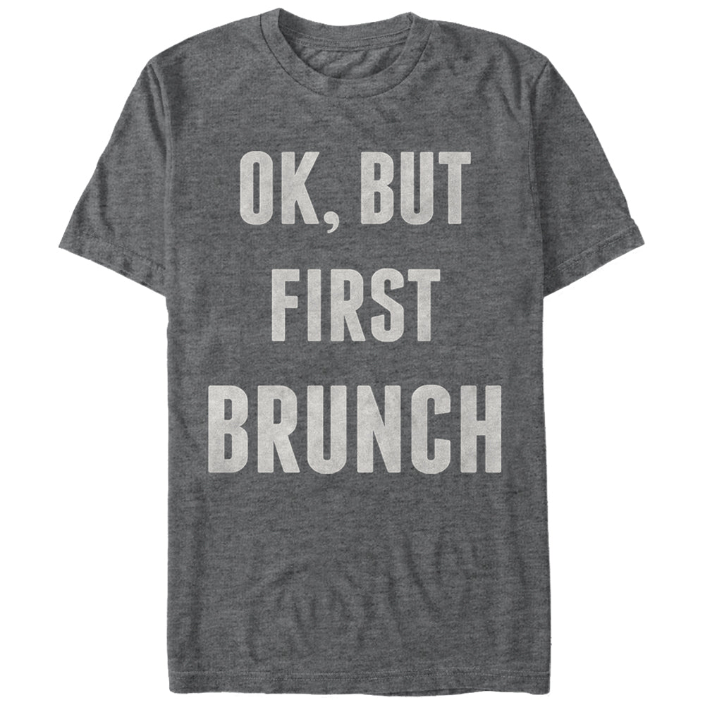 Chin Up Women’S Brunch First  Boyfriend Tee