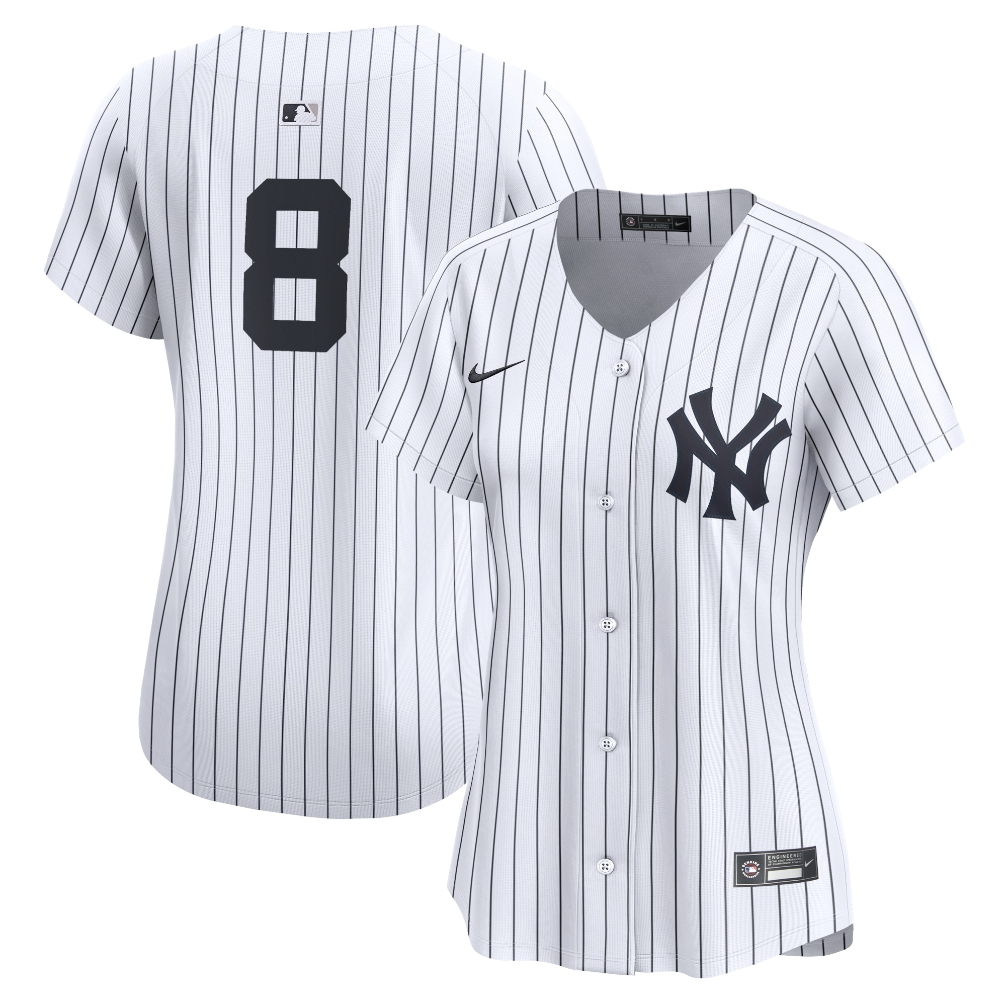 Yogi Berra New York Yankees Women's Home Limited Player Jersey – White