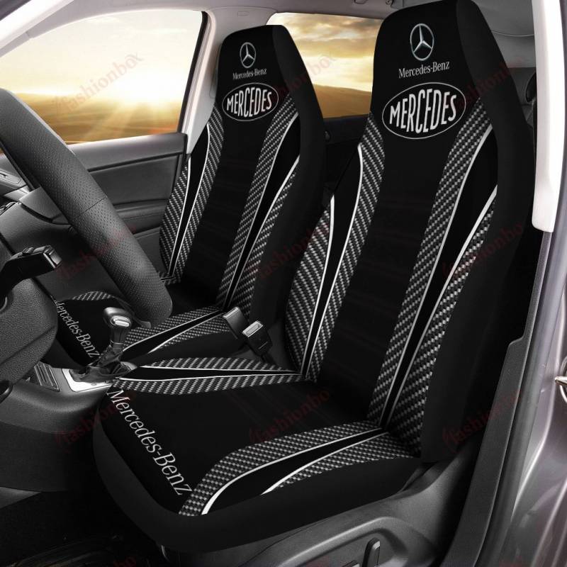 MERCEDES NTH Car Seat Cover (Set of 2) Ver 1 (Black)