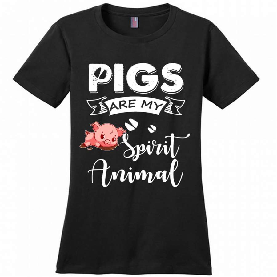 Pigs Are My Spirit Animal – District Made Woman Shirt