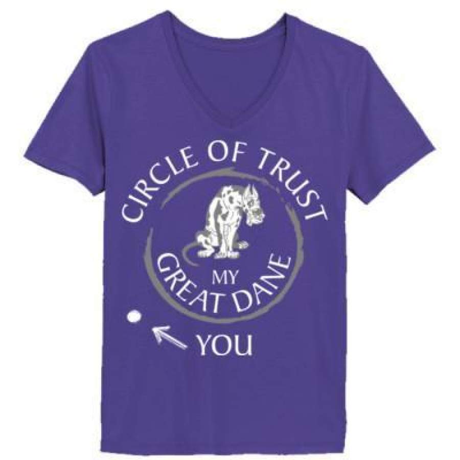 AGR Circle Of Trust My Great Dane You – Ladies’ V-Neck T-Shirt