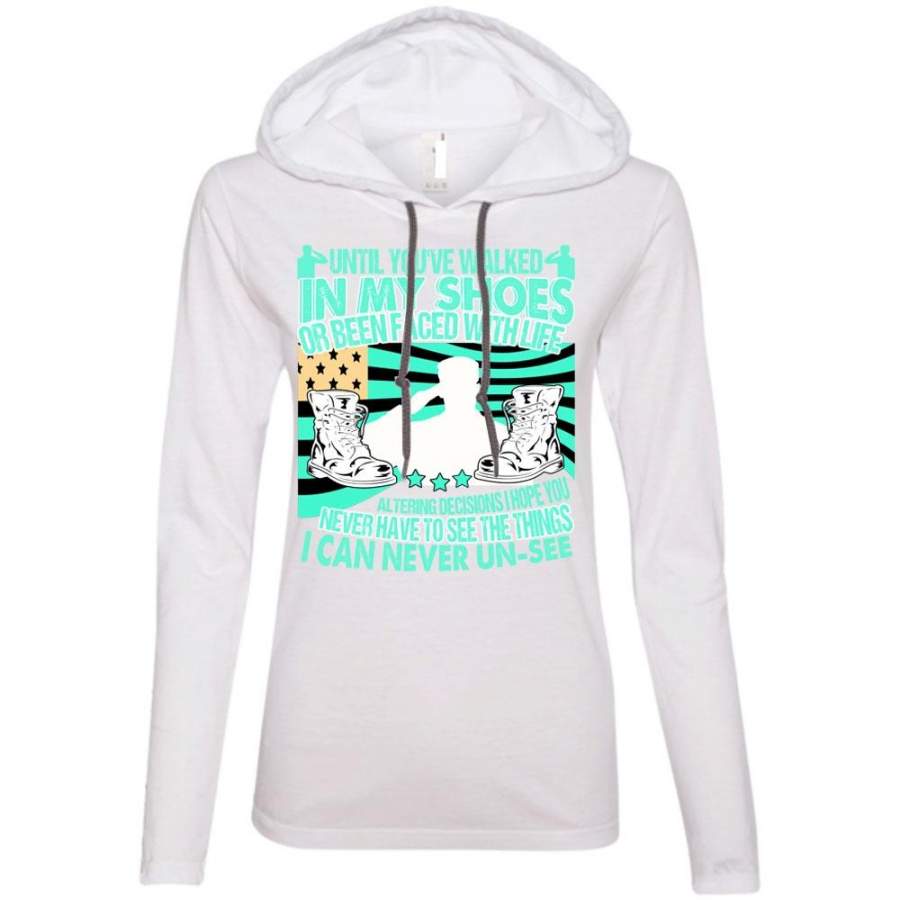 Until You'Ve Walked In My Shoes T Shirt, I Love Veteran T Shirt, Awesome T-Shirts Shoesvibes V5