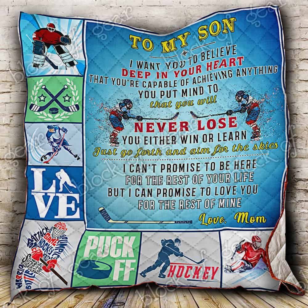 To My Son, Hockey Quilt NH174A