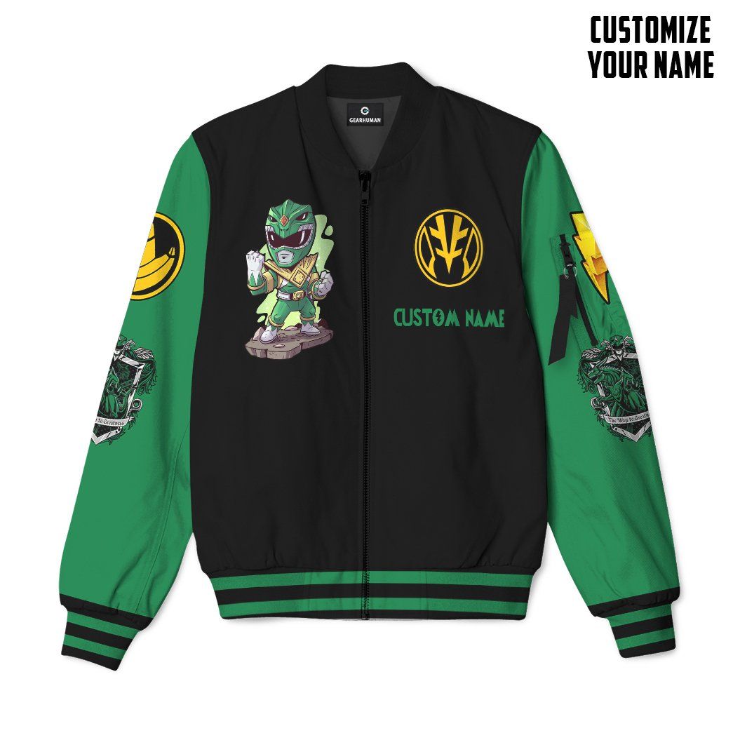 Casespring 3D Mighty Morphin Power Ranger Green Custom Name Bomber