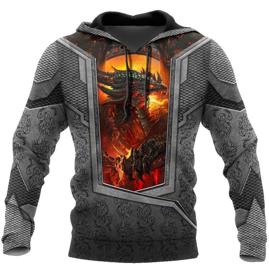 3D Tattoo and Dungeon Dragon Hoodie HAC020115