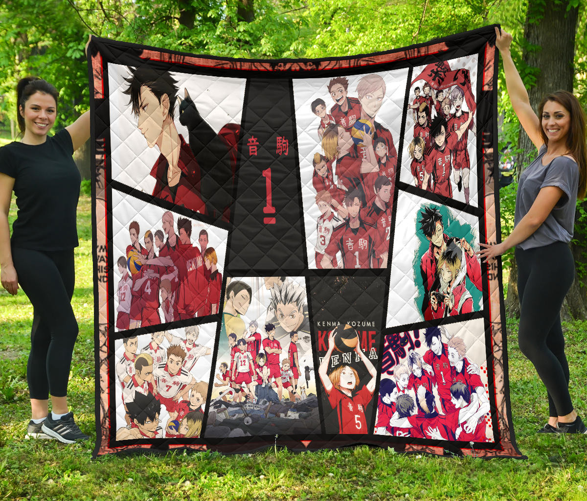 Tetsuro Kuroo Haikyuu Premium Quilt Blanket Anime Home Decor Custom For Fans Na041404