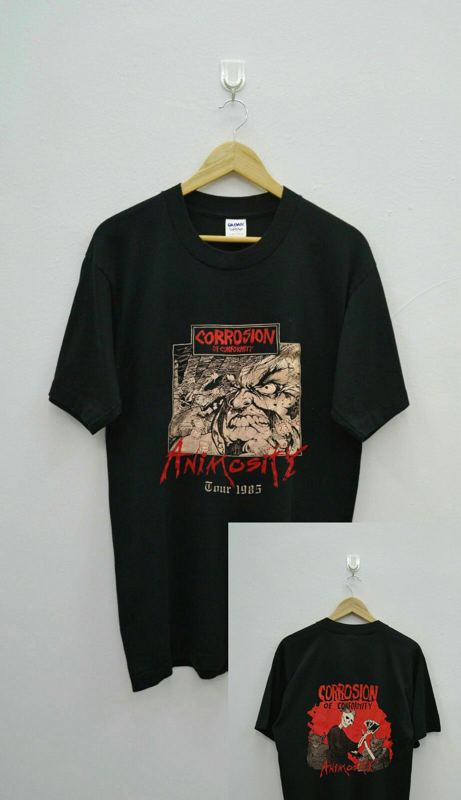 Gildan T-shirt Heavy Cotton Corrosion Of Conformity Animosity 1985 Reprint