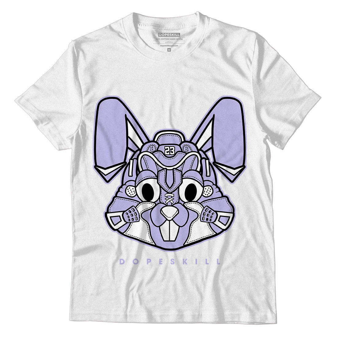 Jordan 11 Low Pure Violet Dopeskill T-Shirt Sneaker Rabbit Graphic