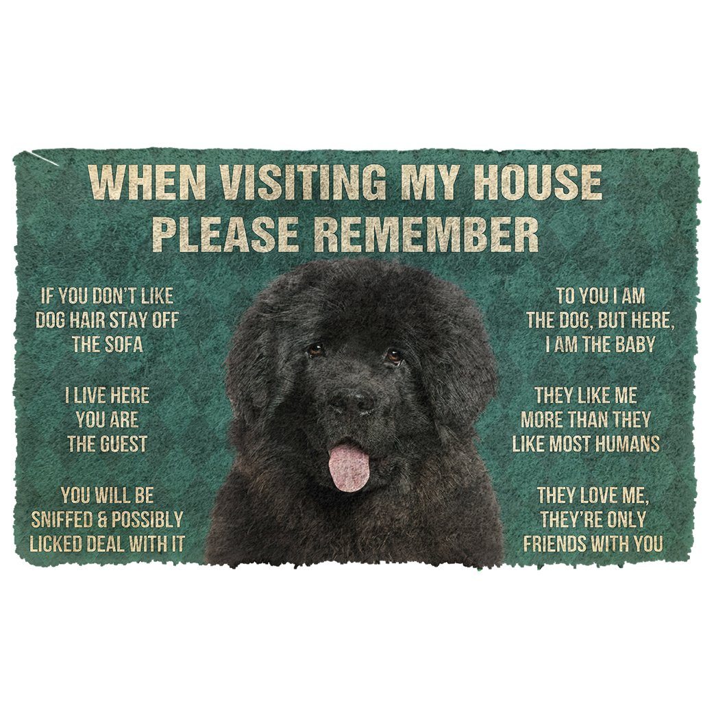 Gearhumans  Gearhuman 3D Please Remember Newfoundland House Rules Custom Doormat