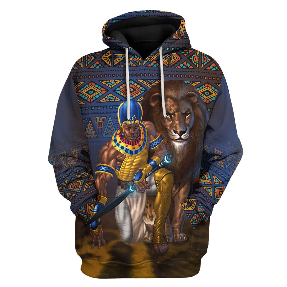 Black King Leo 3D Hoodie