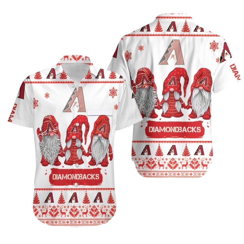 Christmas Gnomes Arizona Diamondbacks Ugly Sweatshirt Hawaii Shirt Ha5177