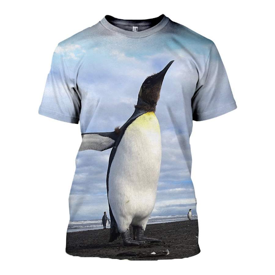 3D All Over Printed Penguin T Shirt Hoodie 1512013