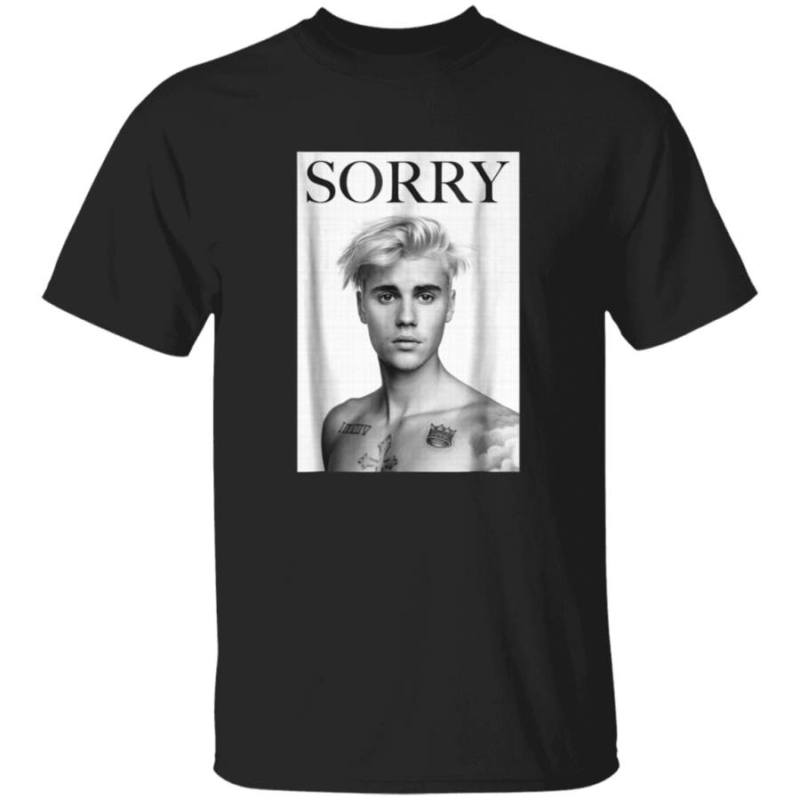 Mens Justin Bieber Sorry Photo TShirt