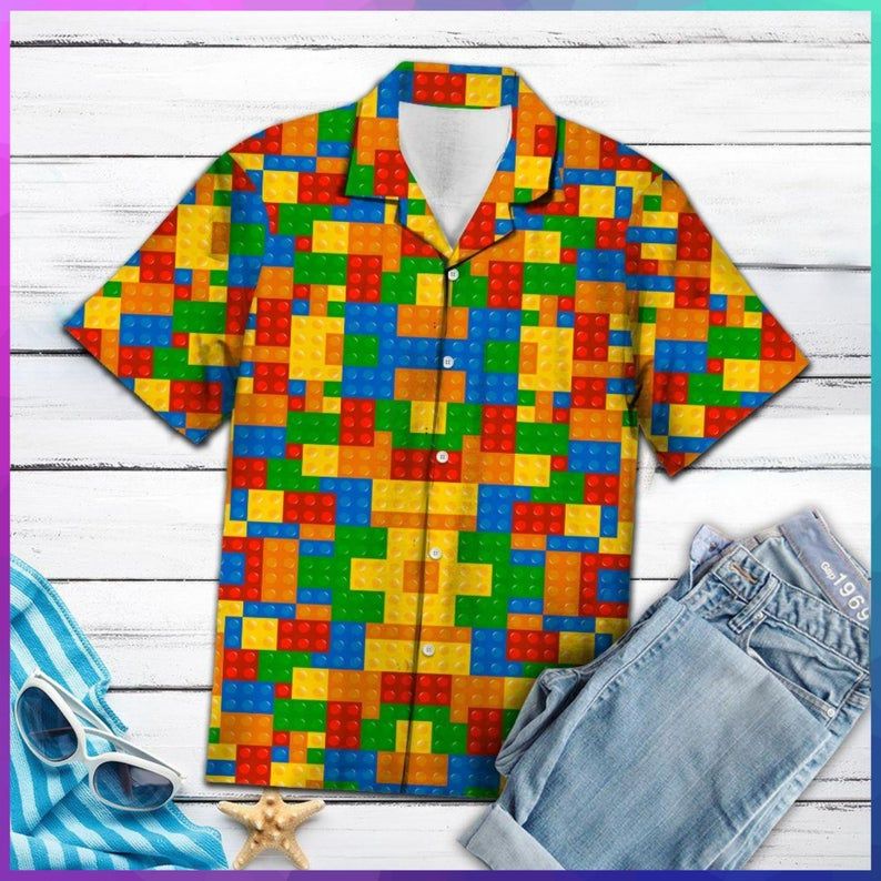 Lego Multicolor Amazing Design Hawaii Shirt Ha41020