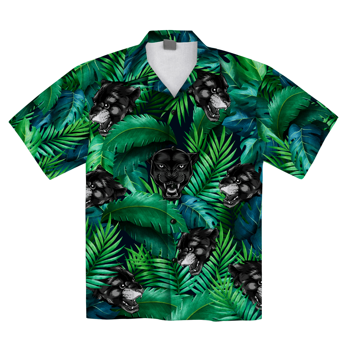 Panther Tropical Hawaii Aloha Shirts Ha101174