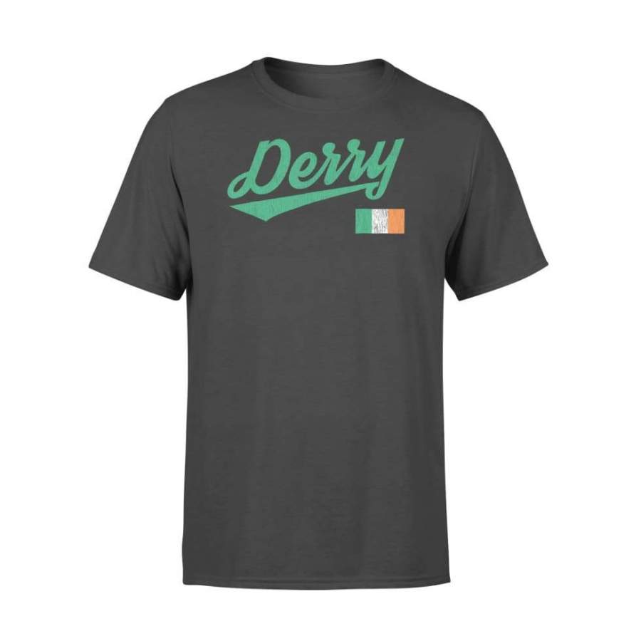 Derry Ireland Irish Flag Distressed Vintage – Standard T-shirt