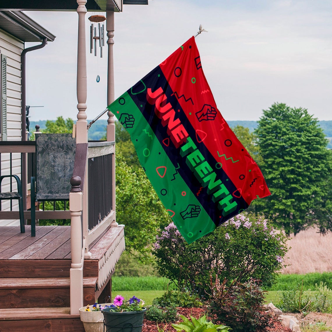 Juneteenth African Flag, Black Lives Matter Flag, Black Freedom Flag, Juneteenth Flag, African American Civil Rights Lawn Yard Decor Pg021