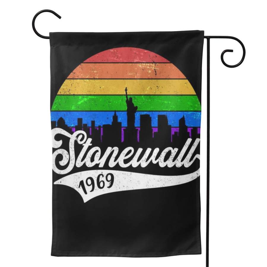 2 Pcs Garden Flag Vintage Stonewall 1969 Horizontal Poster 12.5″x18″ -Mothers Day, Birthday Gifts for Mom, Dad, Wife, Husband, Daughters, Grandma, Friends