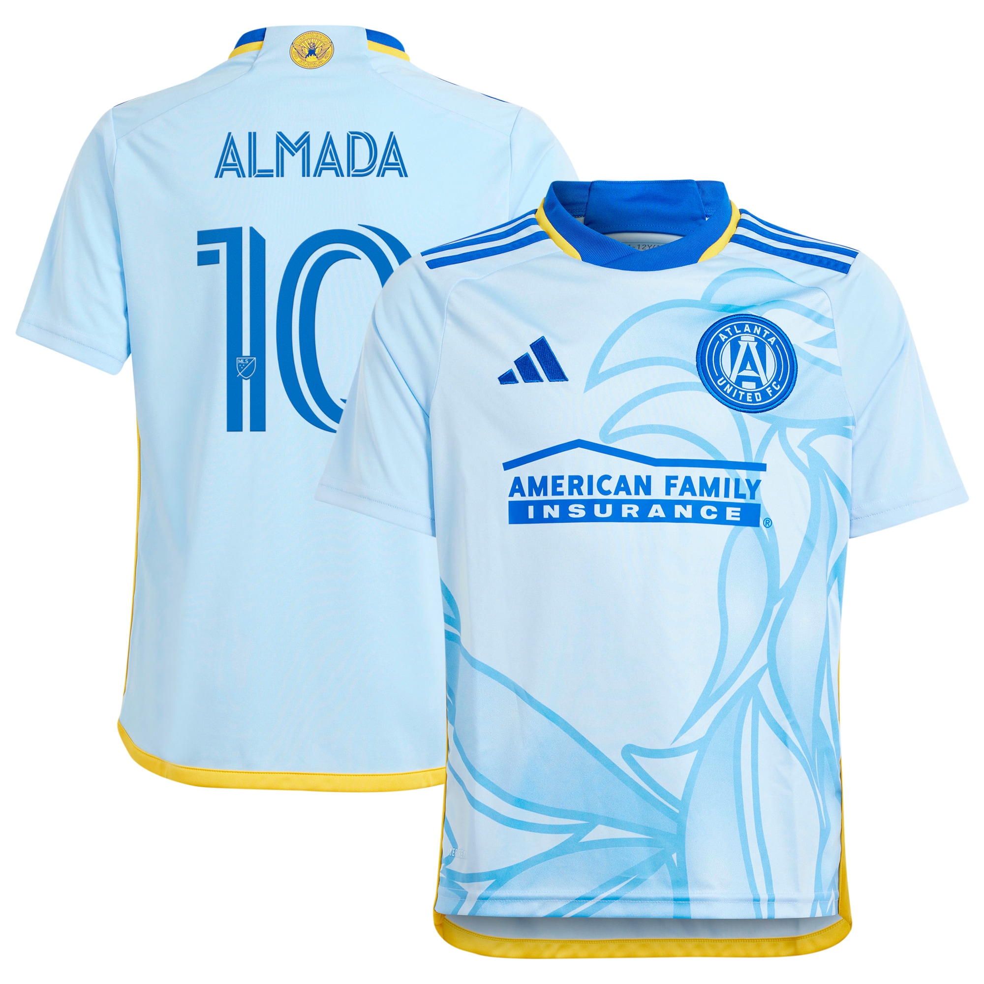 Thiago Almada Atlanta United FC Youth 2024 The Resurgens Kit Replica Player Jersey – Light Blue