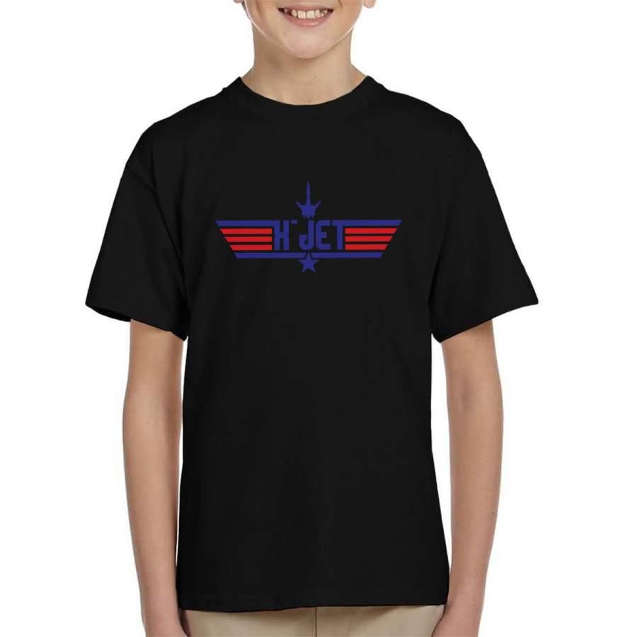 Top Gun Logo X Jet X Men Kid’s T-Shirt