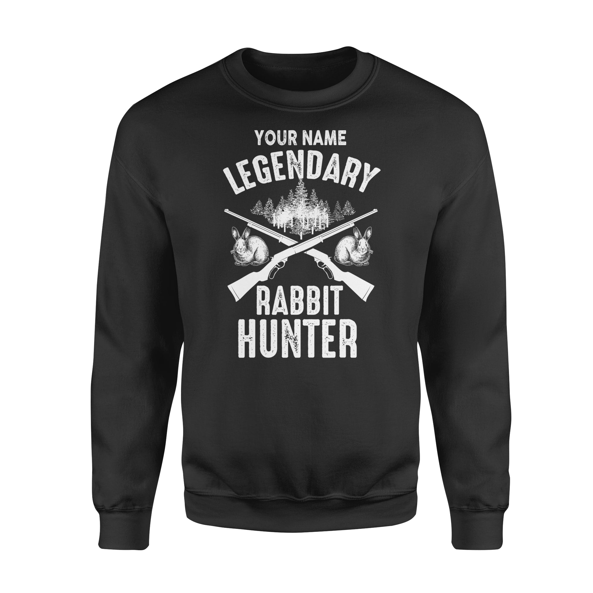 Rabbit Hunter Customize Name – Personalized Gift Sweatshirt- Nqsd246